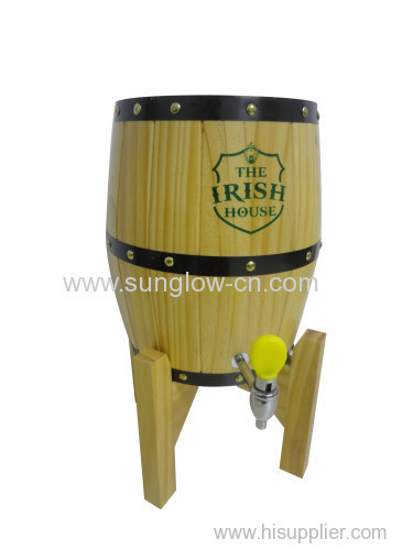 5L Wooden Barrel With 304 Stainless Steel Tank