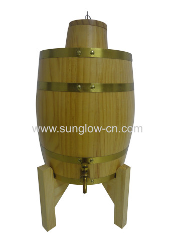 5L Wooden Barrel With 304 Stainless Steel Tank and Key