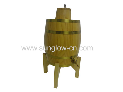 5L Wooden Barrel With 304 Stainless Steel Tank and Key