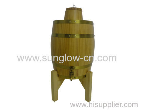 5L Wooden Barrel With 304 Stainless Steel Tank and Key