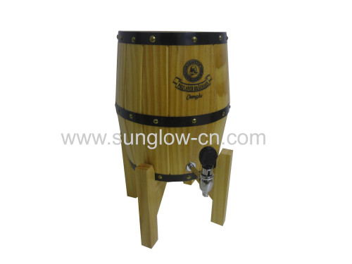 5L Wooden Barrel With 304 Stainless Steel Tank