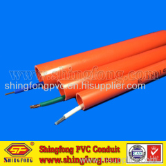 High Quality Fireproof underground pvc tube conduit for electrical wiring 20mm