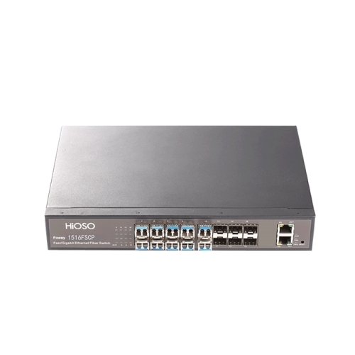 optical SFP fiber Switch with 14 1000M SFP Port and 2 1000M Combo port smart gigabit 16 ports SFP fiber switch