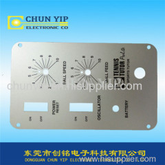 Custom OEM membrane switch for precision instruments