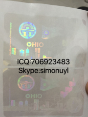 New Ohio state ID overlay hologram sticker