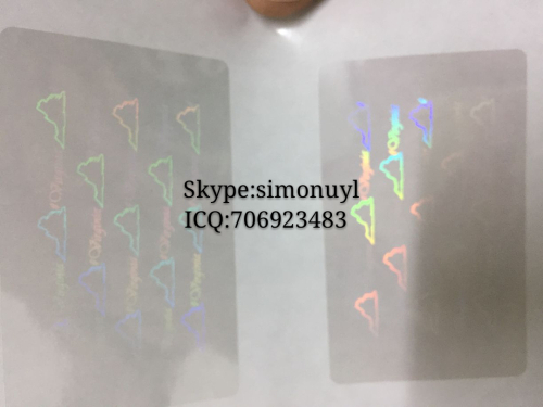 Virginia state ID overlay hologram sticker