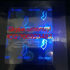 US state ID overlay Maryland State ID hologram sticker with UV driving license