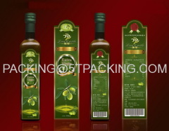 Naturally Plastic Adhesive Labels for Bottled Green Olive Oil