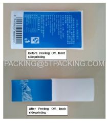 Double Face Printed Adhesive Labels in Blue Natural Ice Mineral Water Bottle