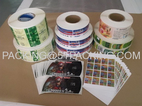 Gravure Printing Plastic Adhesive Labels for Mass Printing Production