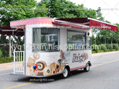 Electric food truck for baking