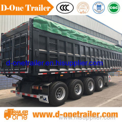 China Made Hot Sale New Design 4 Axle Rear Dump Trailer for sale