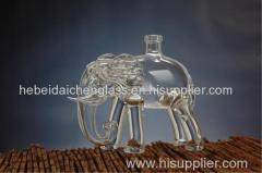 wholesale brandy glass liquor bottle factory designed handmade glass wine bottle animal shaped whiskey glass bottle for