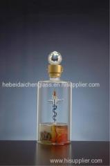 750ml champagne clear glass wine bottle low price