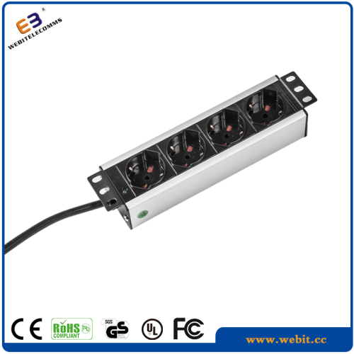 Aluminum shell 4 way 10inch Italy PDU