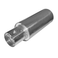 stinless steel muffler with slant tip