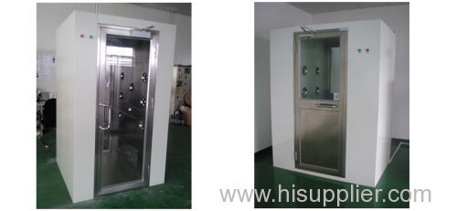 Automatic pharmaceutical cleanroom mist shower