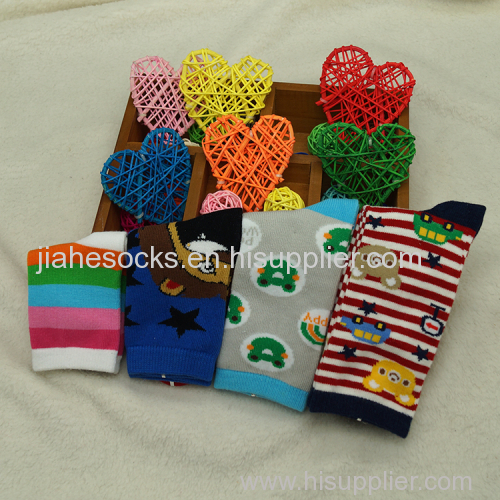 2016 Wholesale Cartoon Patterned Cotton Children Socks