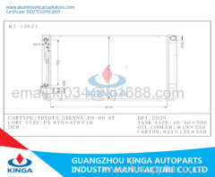 Cooling Effective Aluminum Radiator for Toyota Sienna 05-06 at