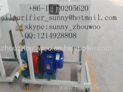 portable plate pressure oil purifier machine remove impurities