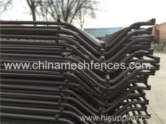 RAL6005 PVC coated wire mesh fence with 