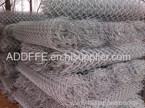 PVC coated galvanized diamond wire mesh chian link fence