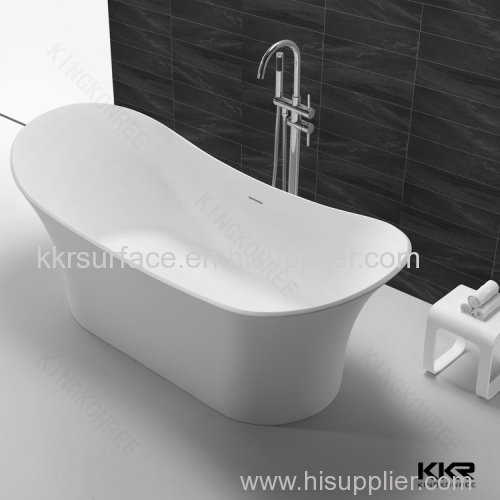 Hotel pure white freestanding bathtub for bathroom