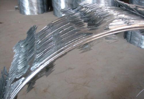 450mm concertina razor galvanized barbed wire