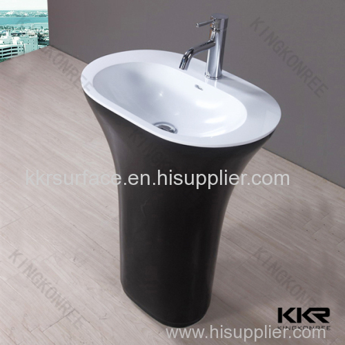 Hot sale solid surface freestanding garden wash basin