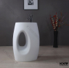 KKR fancy stone bathroom solid surface wash basin