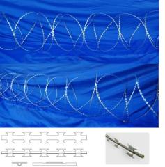 China factory security fence flat razor/concertina razor wire
