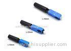 50mm Pre - Polished Fiber Optic Fast Connector Blue Single Mode Fiber Connectors