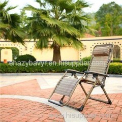 Outdoor Zero Gravity Recliner Lounge Patio Chair Folding Reclining Textilene Fabric Deluxe