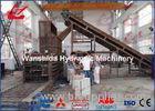 Auto Waste Paper Baler Machine Manual Belting With Feeding Conveyor Y82W-125