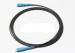 200m Outdoor Fiber Optic Patch Cord SC Flat FTTH Drop Cable With Messager