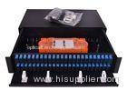 Slim 1U Fiber Optic Patch Panel 96 Cores Sliding Open SC Type For LAN / WAN