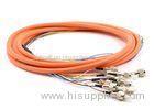 2.0 / 3.0mm Optical Fiber Pigtail Flexible SM MM OM4 OM3 FC 4 - 48 Core For WAN