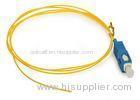 Yellow SM Pigtail Fiber Optic Cable G652D Simplex 0.9 / 2.0mm LSZH For CATV Systems