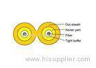 Multimode Optical Fiber Cable Indoor Duplex Zipcord Interconnect With LSZH Sheath