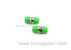 Small D Fiber Optic Adapter Small Flange Adapter Green With UPC Coupling Face