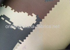 Nylon 210D oxford fabric camouflage printed pu coating