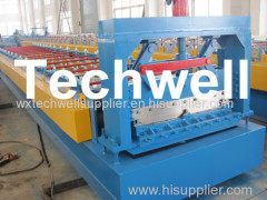 Standing Seam Roof Panel Roll Forming Machine With Hydraulic Cutting Device for Standing Seam Roof Wall Cladding