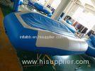 Blue Inflatable River Raft PVC Reinforced Bottom 4 Person Inflatable Raft