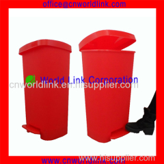 Loading 50L Plastic Garbage Foot Step Hotel Waste Bin