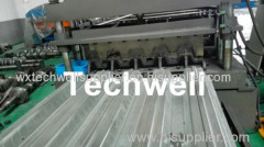 Steel Structure Floor Deck Cold Roll Forming Machine For Galvanized Steel Sheet