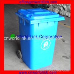 With EN840 240L Two Wheels Outdoor Plastic HDPE Waste Bin
