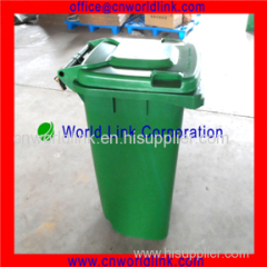 With EN840 240L Two Wheels Outdoor Plastic HDPE Waste Bin