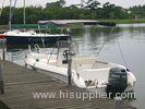 Fiberglass Simple Pleasure Yacht Comfortable / Durable 5.5m With Sunbath Bed