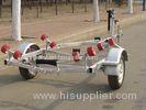 4.8m Two Axle Galvanized Steel Boat Trailer Size Customized With Big Payload