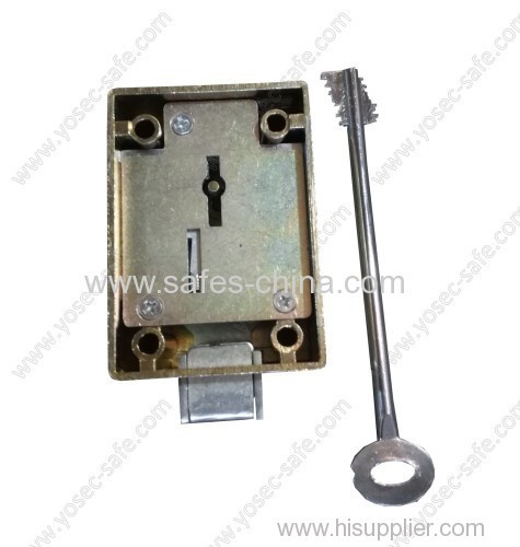 8 lever double bit key lock for free standing home safe M-483K with 120mm key length